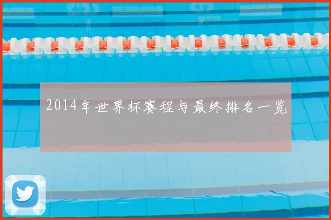2014年世界杯赛程与最终排名一览