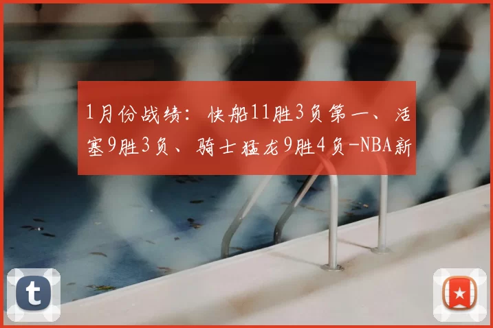 1月份战绩：快船11胜3负第一、活塞9胜3负、骑士猛龙9胜4负-NBA新闻